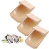 1/2/3PCS Oyster Shucking Clamp, 813cm Wood Shucking Clamp Oyster Shucking Protector, Wooden Holder Oyster Shucking Clamp, Oyster Opener Tool for Kitchen Home Outdoor Barbecue Camping (3PCS) view 1