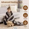 Bearhug Heated Blanket 6 Heat Settings Electric Blanket, 4-Hour Auto Shut-Off, Luxurious Faux Fur & Sherpa Dual-Sided Heated Throw, Machine Washable, 50 x 60 Inches, Gift-Ready Elegant Packaging view 4