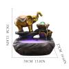 CABRIOLET Office Fountain Tabletop Fountain Elephant Flowing Water Fountain Landscape Indoor Living Room Decorations with Atomizer Desktop Decoration Water Fountain Decor view 2