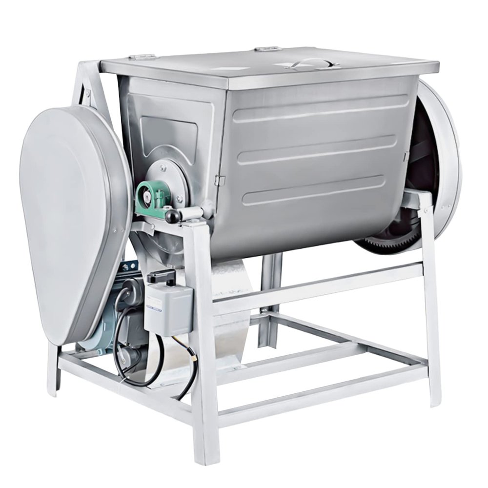 Electric Kneading Machine, 30QT 15KG Electric Dough Mixer Mixing Machine Kitchen Equipment Commercial 2 Speed Belt Drive Dough Kneading Machine for Homes, Restaurants 1.5KW 50rpm