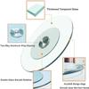 WInara Dining Table Turntable Lazy Susan, 24in/28in/32in/34in/36in/40in Tempered Glass Turntable, Large Rotating Tray, 360 Swivel Display Serving Tray (Size : 50cm/20in) view 3