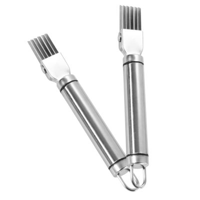 HAKIDZEL 2pcs Portable Onion Cutter and Scallion Slicer for Effortless Vegetable Preparation Kitchen for Garlic Cheese