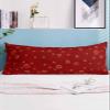 BOBOWUNY Valentine's Day Body Pillow Covers, Soft Bed Throw Pillowcases Breathable Cooling Long Lumbar Body Pillow Sham Cover for Bed Sofa 20x54 Red Gold Valentine Love Heart Rose view 2