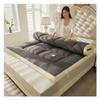 OBONG Ultra Plush Down Alternative Fiber Bed Mattress Topper Full Soft Breathable Cotton Pillow Top Mattress Pad Japanese Floor Mattresses Futon Mattress (Color : Gray, Size : Full-120 * 200cm) view 1