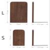 Book Ends Bookends Wood Bookends for Shelves Heavy Duty Book Ends Book Stopper for Library Office Home School Bookends for Shelves view 2