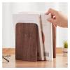 Book Ends Bookends Wood Bookends for Shelves Heavy Duty Book Ends Book Stopper for Library Office Home School Bookends for Shelves view 4