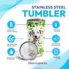 Hyturtle Personalized Gifts Dalmatian Lover - With Lucky Four Leaf Clover Custom Name Coffee Tumbler Cup Stainless Steel 20oz, Dog Lover Gifts For Women, Girl On Birthday, St Patricks Day view 3