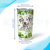 Hyturtle Personalized Gifts Dalmatian Lover - With Lucky Four Leaf Clover Custom Name Coffee Tumbler Cup Stainless Steel 20oz, Dog Lover Gifts For Women, Girl On Birthday, St Patricks Day view 4