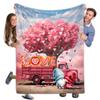 365CUSGIFTS - Love Gnomes 12 Blanket Valentines Day Decorative Throw Blanket, Blanket for Couch Sofa Bed Soft Lightweight Fleece Blanket and Sherpa Blanket view 1