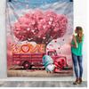 365CUSGIFTS - Love Gnomes 12 Blanket Valentines Day Decorative Throw Blanket, Blanket for Couch Sofa Bed Soft Lightweight Fleece Blanket and Sherpa Blanket view 2
