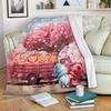 365CUSGIFTS - Love Gnomes 12 Blanket Valentines Day Decorative Throw Blanket, Blanket for Couch Sofa Bed Soft Lightweight Fleece Blanket and Sherpa Blanket view 3