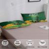 BOBOWUNY St. Patrick's Day Pillow Covers King Size, Soft Bed Throw Pillowcases Breathable Cooling Long Lumbar Body Pillow Sham Cover for Bed Sofa 20x40 Happy Spring Holiday Green view 4
