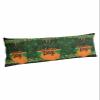 BOBOWUNY St. Patrick's Day Body Pillow Covers, Soft Bed Throw Pillowcases Breathable Cooling Long Lumbar Body Pillow Sham Cover for Bed Sofa 20x54 Gold Spring Green Buffalo Plaid Holiday view 1