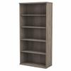 Pemberly Row Tall 5 Shelf Bookcase in Modern Hickory - Engineered Wood view 1