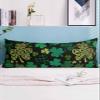 BOBOWUNY St. Patrick's Day Body Pillow Covers, Soft Bed Throw Pillowcases Breathable Cooling Long Lumbar Body Pillow Sham Cover for Bed Sofa 20x54 Green Plaid Dot Plant Leopard Print view 2