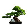 Artificial Bonsai Tree Artificial Welcoming Pine Bonsai Porch Cabinet Hotel Decoration Artificial Bonsai Tree Living Room Zen Ornaments Simulation Tree Artificial Plants Indoor Fake Plants Bonsai Tree view 1
