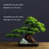 Artificial Bonsai Tree Artificial Welcoming Pine Bonsai Porch Cabinet Hotel Decoration Artificial Bonsai Tree Living Room Zen Ornaments Simulation Tree Artificial Plants Indoor Fake Plants Bonsai Tree view 2
