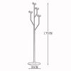Garment Rack Metal Coat Rack Stand With Marble Base, Free Standing Coat Hanger With 8 Acrylic Hooks For Hanging Scarf, Bag, Jacket, Modern Coat Tree For Entryway, Bedroom, Office(Color:Black + Gray) view 3
