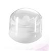 Holibanna Bathroom Dressing Table Essential Lotus Shape Cotton Swab Toothpick Holder Storage Box with Lid Cosmetic Tips Organizer Toothpicks Dispenser White view 3