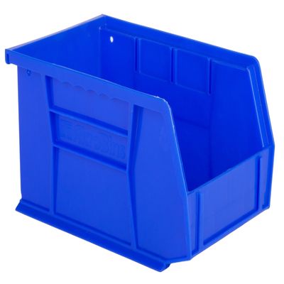 Hudson Exchange 9-1/2" x 6" x 5" Plastic Stackable Storage Bin and Hanging Container (Blue, 1 Pack)