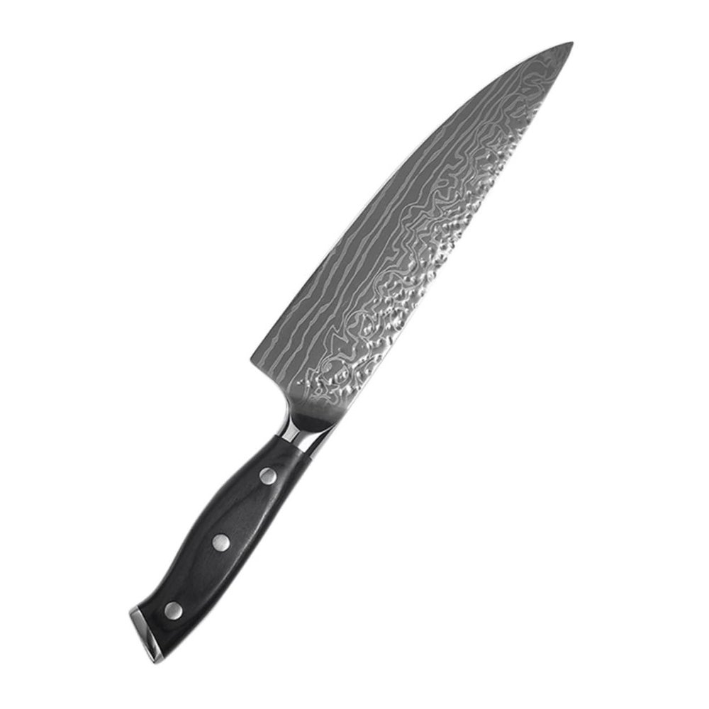 LABRIMP Stainless Steel Meat Cleaver Professional Chopper for Home and Restaurant Use Ergonomic Handle for Cutting Meat Vegetables and Fruits Black