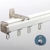 Curtain Track Kits 1-4m, Ceiling Track For Curtains, Ceiling Or Wall Mount Curtain Tracks System, Aluminum Heavy Duty Room Dividers Curtain Rod, For Office Living Room Bedroom ( Color : White-Wall , S view 2