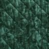 Chezmoi Collection Lux Forest Green Velvet Quilt Queen Set, 3-Piece Plush Distressed Velvet Bedding All Season Lightweight Comforter Brushed Microfiber Reverse with Diamond Stitch Quilting view 4