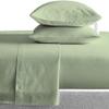 THE ROYAL TEXTILE COMPANY Factory Outlet 500 Thread Count Sheet Set fits Upto 22-24 Inches Deep Pocket 100% Egyptian Cotton California King Size, Moss Solid (Fitted Sheet, Flat Sheet, Pillow Cases) view 3