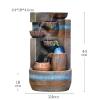 CHICKEN Waterfall Fountain Indoor Indoor Tabletop Fountain Decoration Tiered Bowl Waterfall Design Quiet and Soothing Water Sound for Home Office Table Top Water Fountain Indoor view 2
