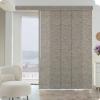 Graywind Manual Sliding Panels Natural Woven Panel Track Blinds Wand Control Window Blinds for Patio Sliding Glass Door Large Windows Width Up to 153", Custom Size (Terrazzo) view 1
