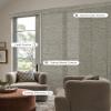 Graywind Manual Sliding Panels Natural Woven Panel Track Blinds Wand Control Window Blinds for Patio Sliding Glass Door Large Windows Width Up to 153", Custom Size (Terrazzo) view 2