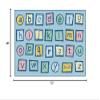 Carpets for Kids KID$Value 49.49 Alphabet Blocks Tranquil Colors Value Rug Classroom Playroom 4ft x 6ft Rectangle Light Blue view 2