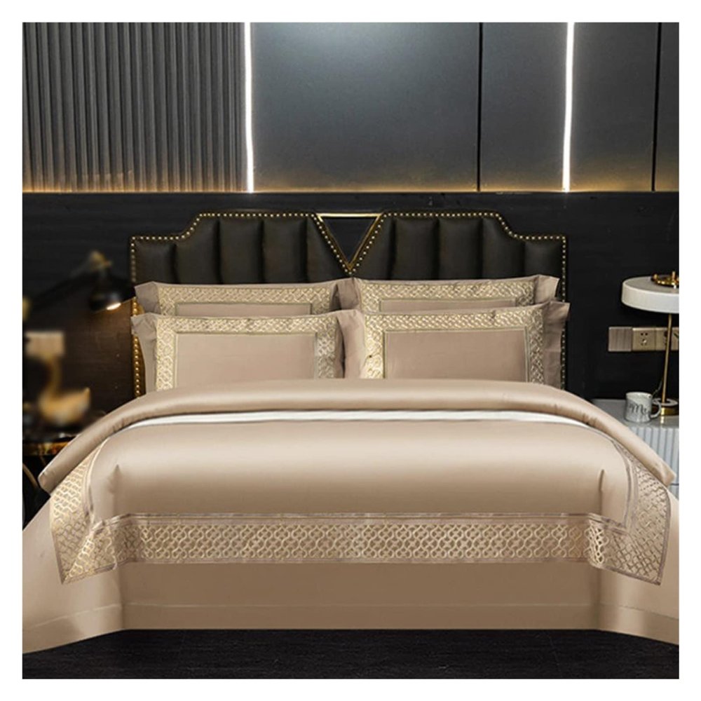 YUSIWOAL Cotton Bedding Set Quilt Cover Queen Size Sheet Pillowcase (Color : D, Size : 1.4 * 1.8m)