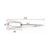 2Pcs Blender Whisk Mixer Egg Beater Compatible for Bosch MFQ3010 MFQ3020 MFQ4020 MFQ4075 MFQ4730 MFQ3532 MFQ4835 MFQ3550 MFQ3533 Parts view 4