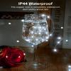 66Ft 200 LED Outdoor String Lights, Pure White Fairy Lights Battery Operated with Remote, Waterproof Twinkle Lights for Bedroom Dorm Patio Tapestry Backyard Garden Party Indoor Christmas Decoration view 4