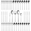 Alata Cube 45-Piece Forged Stainless Steel Flatware Set Cutlery Set,Service for 8,Silver Finish,Dishwasher Safe view 1