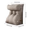 AKYLDI Wedge Pillow, Backrest Pillows for Sitting in Bed with Pockets/Washable Cover, Pillow for Watching Tv in Bed for Reading Gaming,Beige view 2