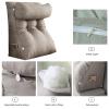 AKYLDI Wedge Pillow, Backrest Pillows for Sitting in Bed with Pockets/Washable Cover, Pillow for Watching Tv in Bed for Reading Gaming,Beige view 4