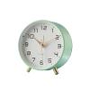 QukAn Alarm Clock Mute Children's Student Desk Table Clock Bedroom Study Room Simple Frosted Metal Clock (Color : Green) view 1