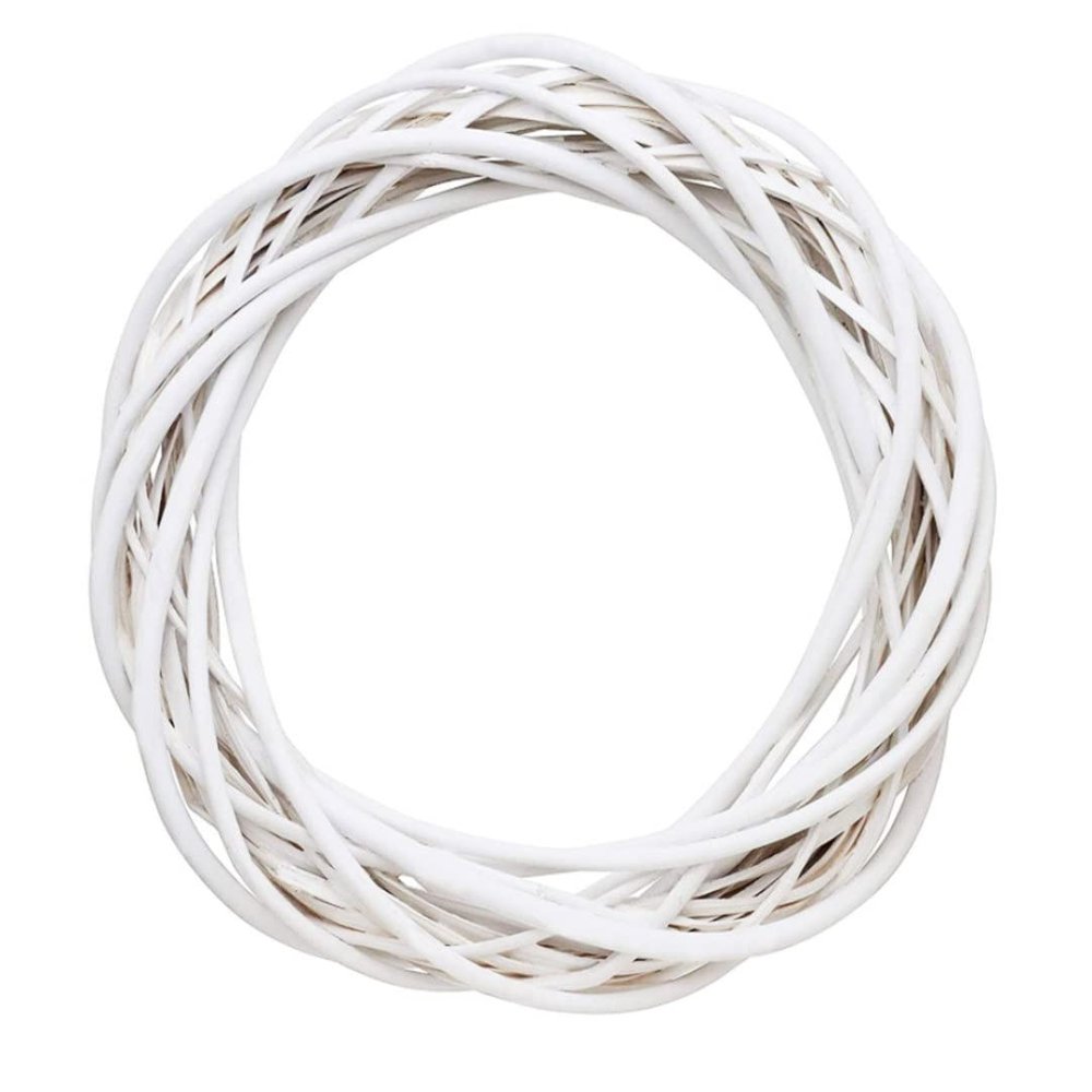Door Wreath, Wicker Wreath Decor Christmas Rattan Vine Ring Floral Hoop Natural 20cm Ornaments Craft Accessories