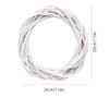 Door Wreath, Wicker Wreath Decor Christmas Rattan Vine Ring Floral Hoop Natural 20cm Ornaments Craft Accessories view 3