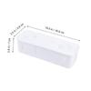 HOMSFOU Cable Storage Box White Abs Plastic Power Strip Organizer view 2