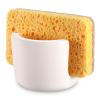 BOJDOPIE Diatomite Sponge Holder for Kitchen Sink, Water Absorbing Sink Stone Drying Caddy, Quick Dry Dish Sponge Organizer for Kitchen Bathroom (Beige) view 1