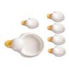 HAKIDZEL 1set Ceramic Chopsticks Holder -shaped Rest for Utensils for Home Restaurant Use Cute Creative Design Easy to Clean view 1