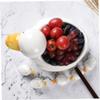 HAKIDZEL 1set Ceramic Chopsticks Holder -shaped Rest for Utensils for Home Restaurant Use Cute Creative Design Easy to Clean view 2