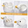 HAKIDZEL 1set Ceramic Chopsticks Holder -shaped Rest for Utensils for Home Restaurant Use Cute Creative Design Easy to Clean view 4
