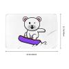 SIYTUAU Cute Polar Bear Snowboarding Bathroom Rugs 16x24 Inch Ultra Soft Non Slip Bath Mat Kitchen Bedroom Rug Door Mat view 3