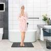 Grey Bathroom Rugs, Ultra Absorbent Non-Slip Memory Foam Bath Rugs, Washable Bathroom mats,Soft Velvet Bath Mats,Easier to Dry for Bathoom Floor Rugs Batroom Carpets for Bathroom, Tub, Shower view 2