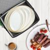 ouruer Quilted Platter Storage Case-Fine China Storage Containers Hard Shell for Organizing,Stackable Plate Storage Containers with 4 Felt Dividers,dinnerware Storage,Moving Box,Moving Supplies view 2