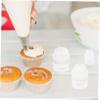 Ciieeo 3pcs Cookie Nozzle Converters Piping Decorating Nozzle Couplers Baking Tools view 2